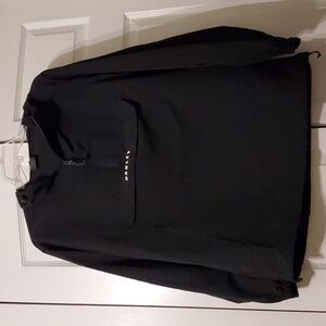 Men's Large Black Oakley 1/4 Zip Rain Jacket with Hood